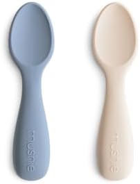 Mushie Silicone Toddler Starter Spoons