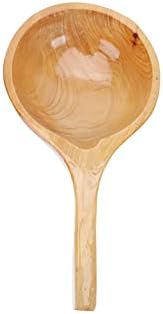 Solid-Wood Watering Scoop for Gardening and Picnic Use