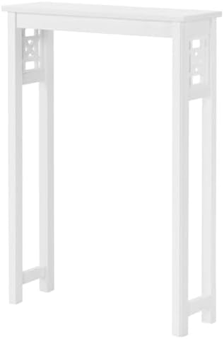Space-Saving White Storage Shelf Over Toilet