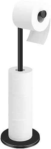 TACGEA Space-Saving toilet paper holder stainless steel 4 rolls Matte Black