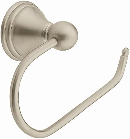Spot-Resist and Wall-Mounted Moven Toilet Paper Holder Brushed Nickel