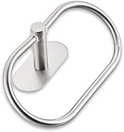 Stainless Steel Towel Ring Stick-On No Drilling Modern Bathroom Design