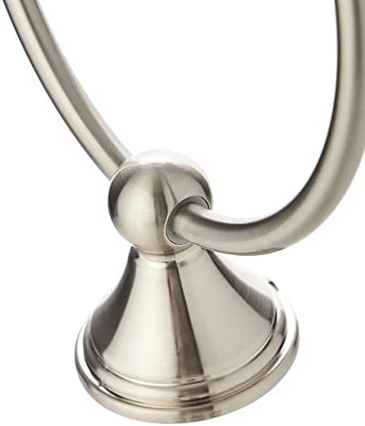 Round AB-BR807-SN Towel Ring - Durable Metal for Bathroom Use