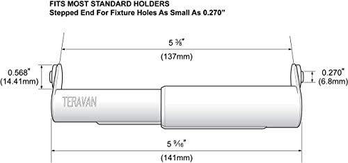 Ultra-Strong Toilet Paper Holder Extension for Big Rolls