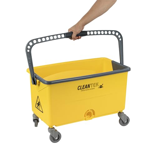 Restaurantware - Stress-Free 44 Quart Cleaning Bucket with Handle Wheels