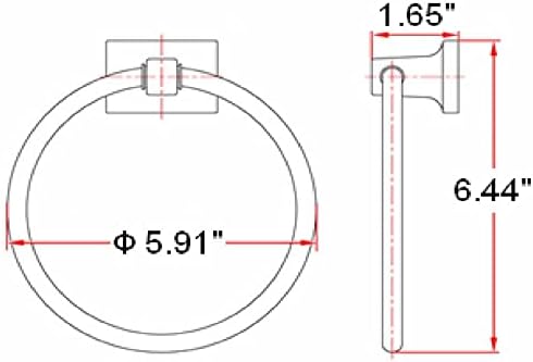 Design House 539239 Millbridge Towel Ring Oil Rubbed Bronze
