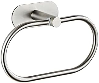 Stainless Steel Towel Ring Stick-On No Drilling Modern Bathroom Design