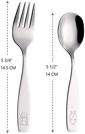 Safe Durable and Cute ANNOVA Kids Silverware Set with Engraved Rewards