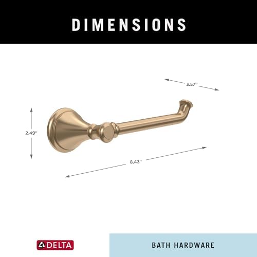 Delta Cassidy Toilet Paper Holder Elegant Design - champagne bronze