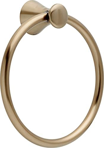 Platinum- Delta 73846-CZ Towel Ring Champagne Bronze