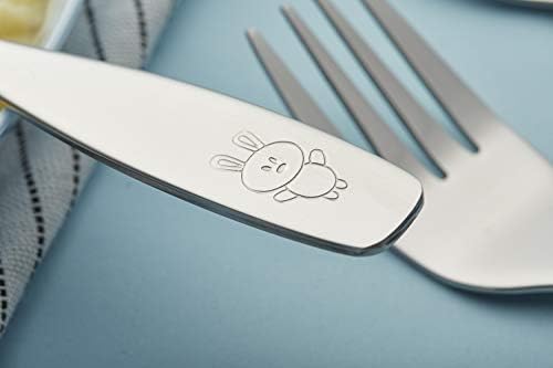 Safe Durable and Cute ANNOVA Kids Silverware Set with Engraved Rewards