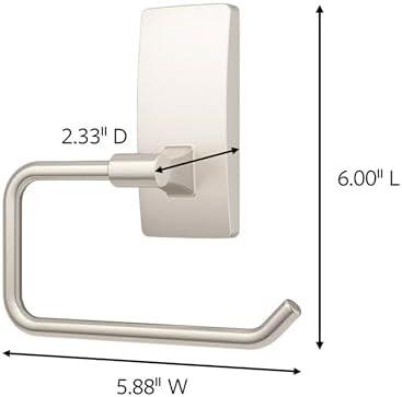 Command Toilet Paper Holder Satin Nickel Rust Water-Resistant