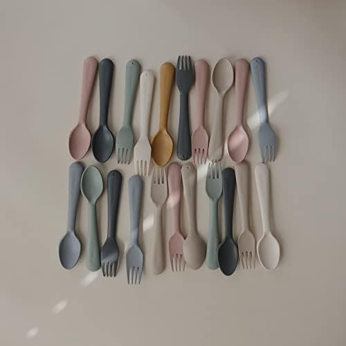 Mushie Flatware Set - Safe Soft for Little Ones