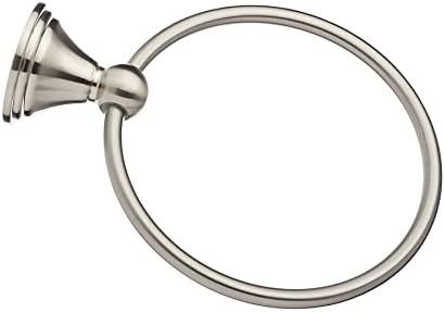 Round AB-BR807-SN Towel Ring - Durable Metal for Bathroom Use