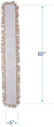 Boardwalk Hygrade Cotton Dust Mop Head 60x5 in White