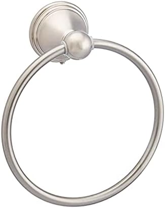 Round AB-BR807-SN Towel Ring - Durable Metal for Bathroom Use