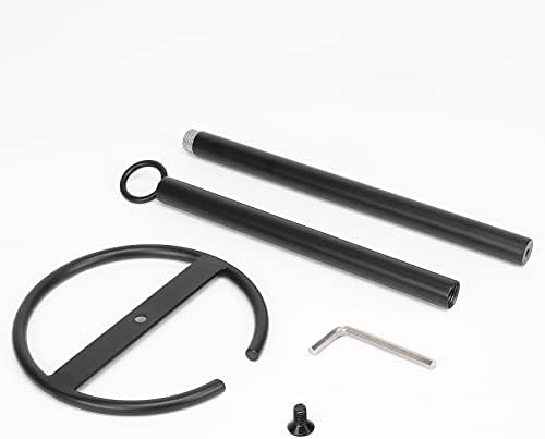 Sturdy Free-Standing Toilet Paper Holder Stand Black Matte