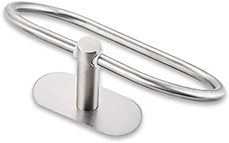 Stainless Steel Towel Ring Stick-On No Drilling Modern Bathroom Design