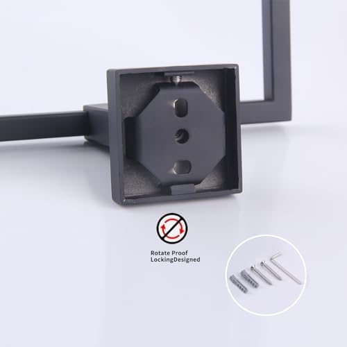 Modern Black Stainless Steel Towel Holder