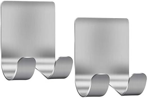 Razor Holder Hook Hanger Stand 2 Pack Self-Adhesive Stainless Steel