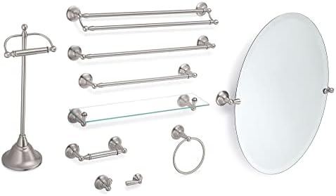 Moan Spot Resist 24-Inch Brushed Nickel Towel Bar US Made