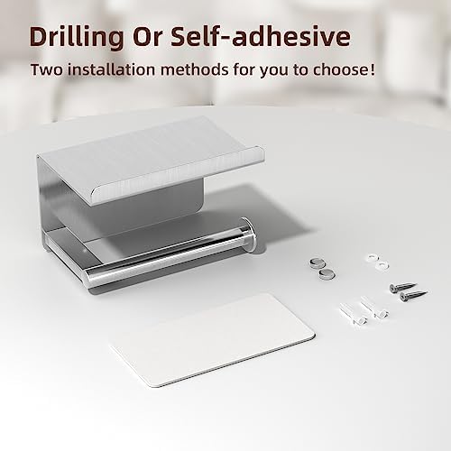 Self-Adhesive Toilet Paper Holder - Wall Mount