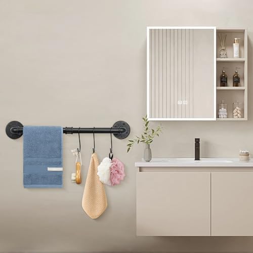 4-Piece Show-Stopper Towel Ring Kit for Bathroom Wall Mount