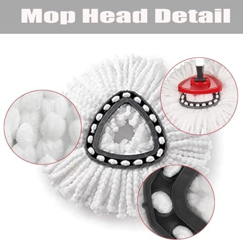 Replacement Heads Base Set for O Cedar Spin Mops Fast to Install
