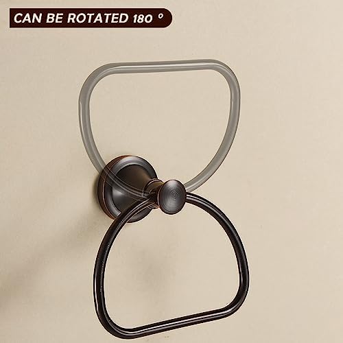 WOLIBEER Bronze Half-Round Towel Holder