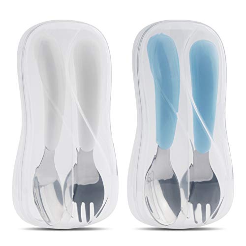 Kirecoo 2-Piece Toddler Set Sturdy Safe for Self-Feeding