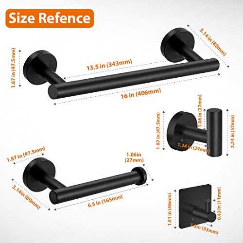 Experience 5-Piece Bathroom Hardware Set for Long-Lasting Use Versatile Design