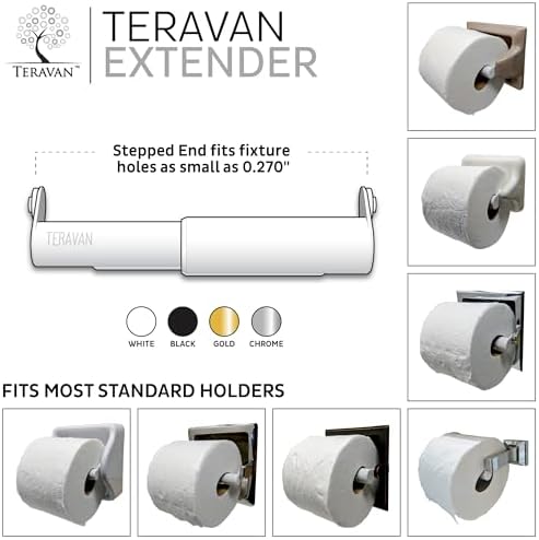 Ultra-Strong Toilet Paper Holder Extension for Big Rolls