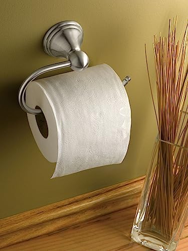 Spot-Resist and Wall-Mounted Moven Toilet Paper Holder Brushed Nickel