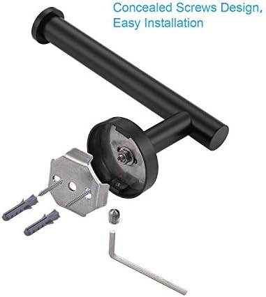 Stainless Steel Matte Black Toilet Paper Holder