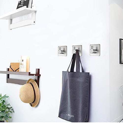 Fotosnow Heavy Duty Adhesive Hooks 4-Packs Stainless Steel