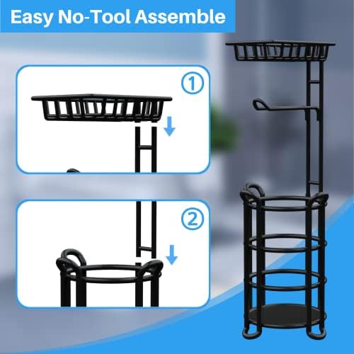 KeFanta Toilet Paper Holder Stand with 3-in-1 Function