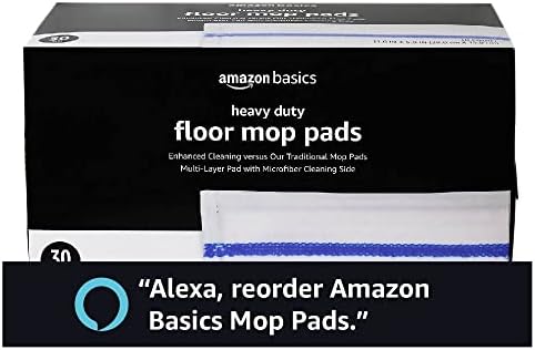 Amazon Basics Heavy Duty Mop Pads - 11 x 59