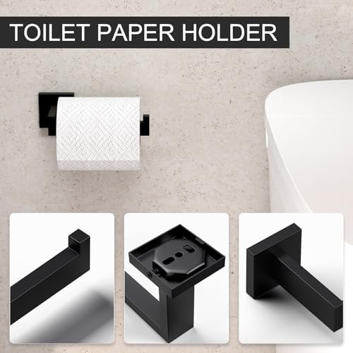 Sturdy 5-Piece Bathroom Accessory Set for Home Use