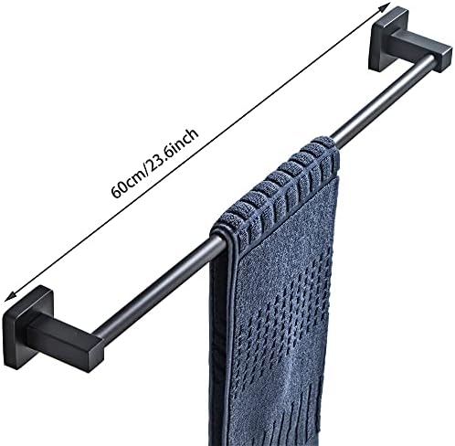 BluByrne Mat Black Bath Hardware 4-Piece Set