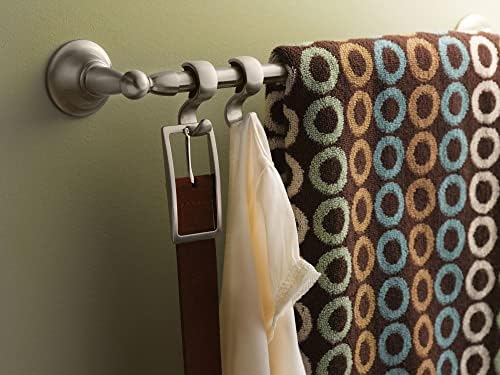 Moan Spot Resist 24-Inch Brushed Nickel Towel Bar US Made