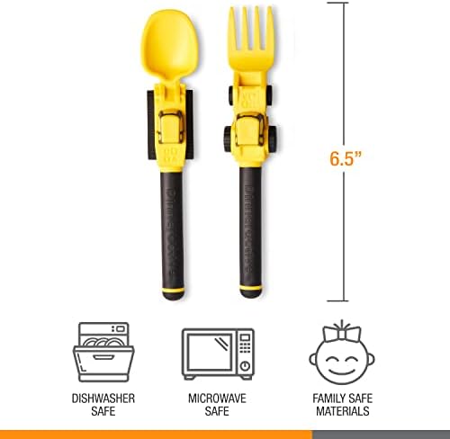 Dinneractive Construction Themed Kids Utensils Set