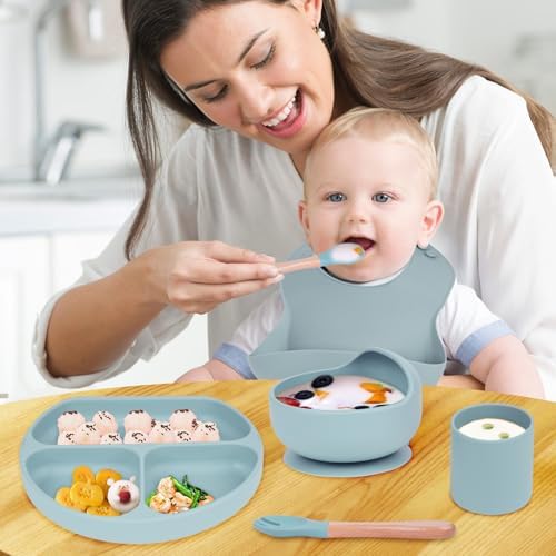 Silicone Baby Feeding Set 6 pcs BPA-Free
