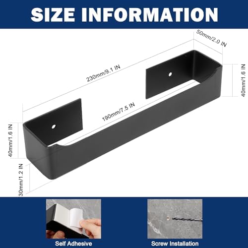 NearMoon Self Adhesive Hand Towel Holder Stainless Steel Wall-Mounted Towel Bar
