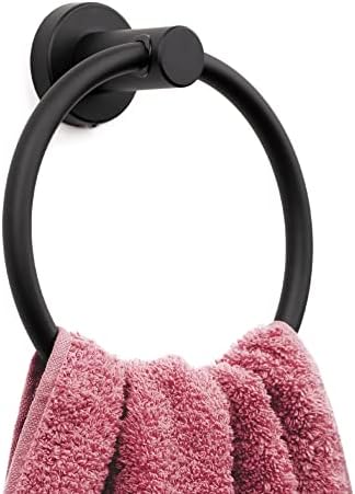 Marmolux ACC Matte Black Towel Ring