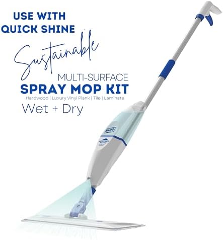 Quick Shine spray mop microfiber refill for a mess-free environment