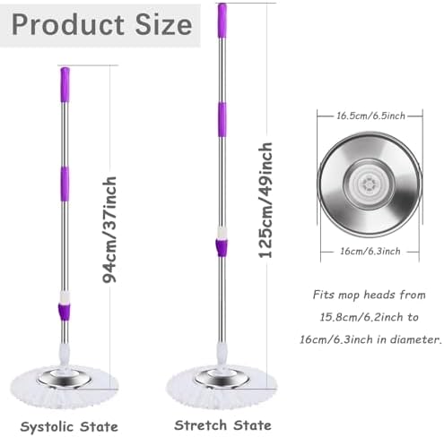 360-Degree Spin Mop Handle Replacement