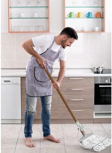 59-inch Industrial Mop Steel Head with Wooden Handle