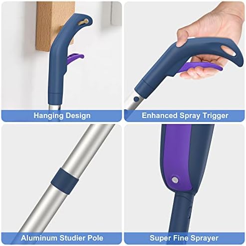 Long-Lasting Microfiber Spray Mop for Wood Floors