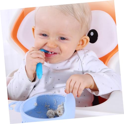 2PCS Soft Spoons Set for Learning to Eat