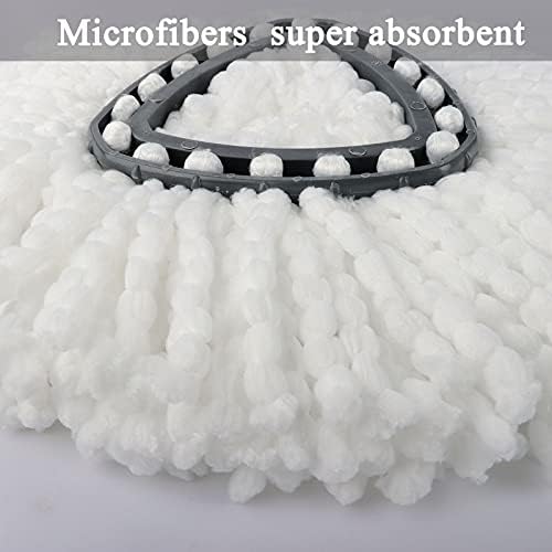 BulexReplacement Mop Heads for Ocedar EasyWring Spin Mop - Microfiber Machine Washable